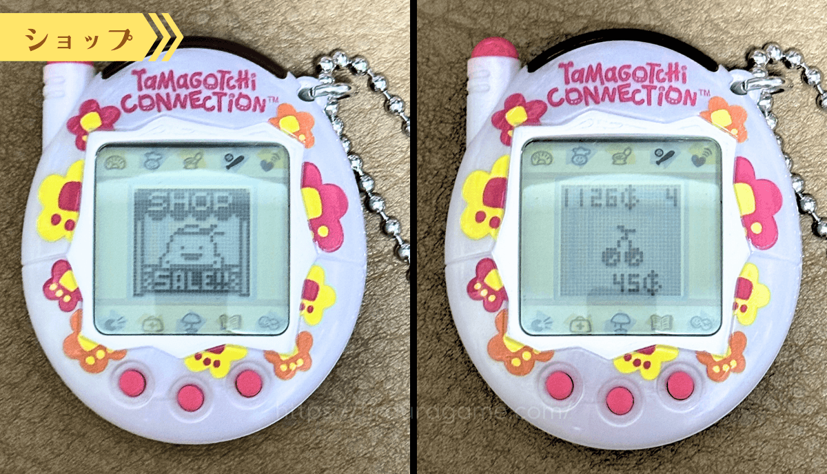 たまごっちコネクションのショップ・お買い物画面【Tamagotchi Connection】